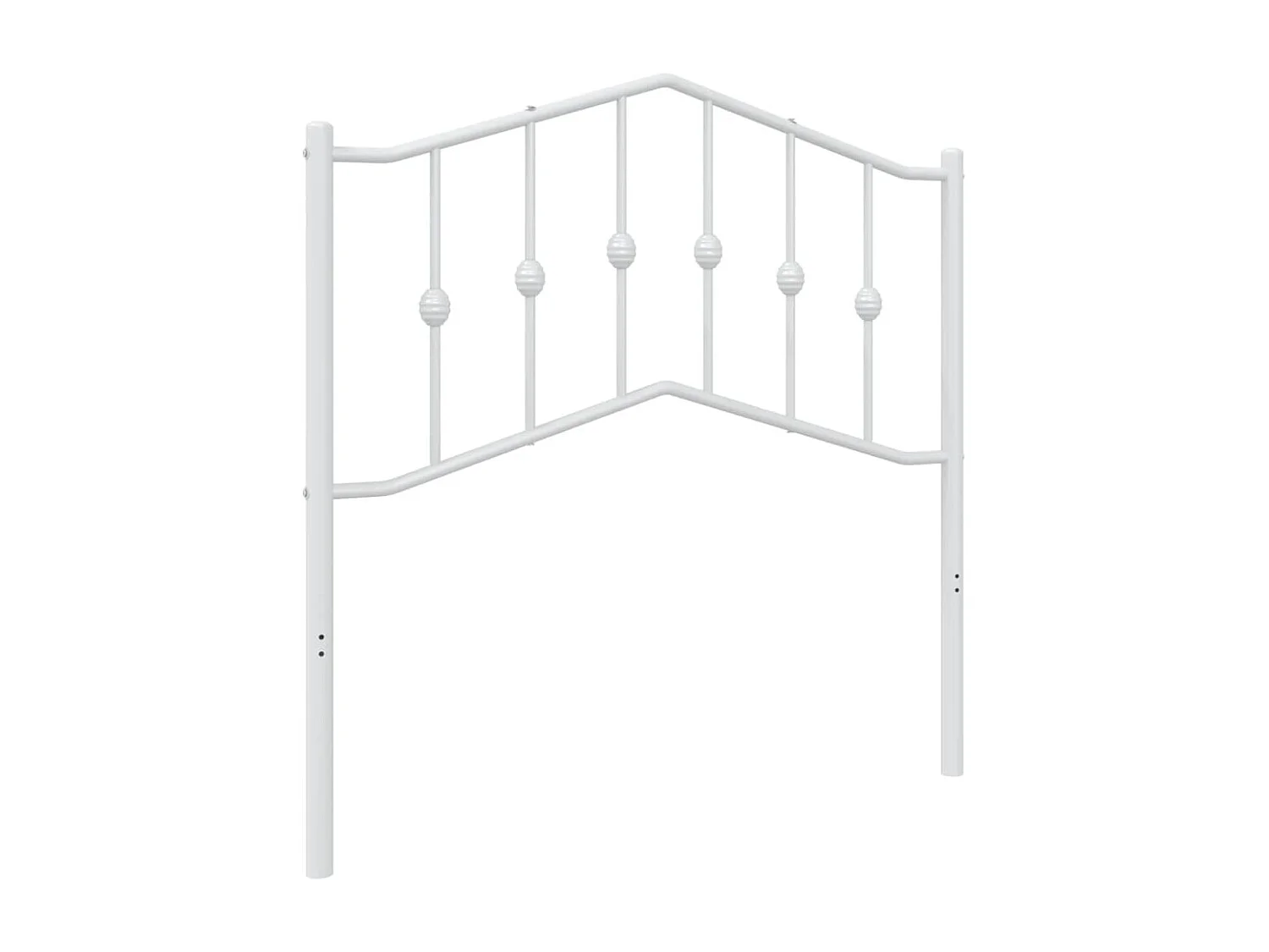 Wit metalen hoofdbord 90 cm