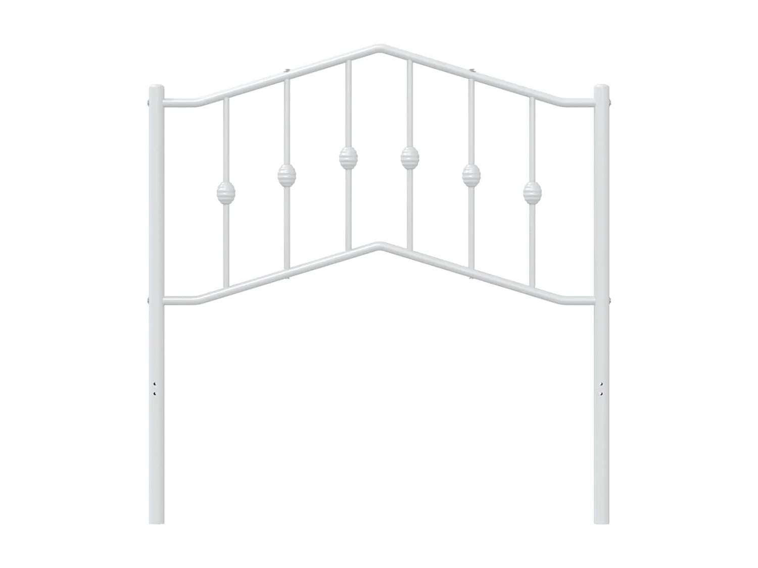 Wit metalen hoofdbord 90 cm