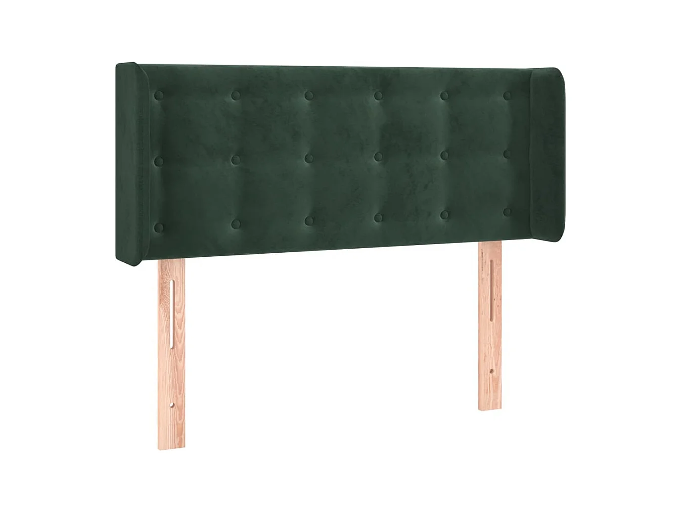 LED Hoofdbord Donkergroen 93x16x78/88 cm Fluweel