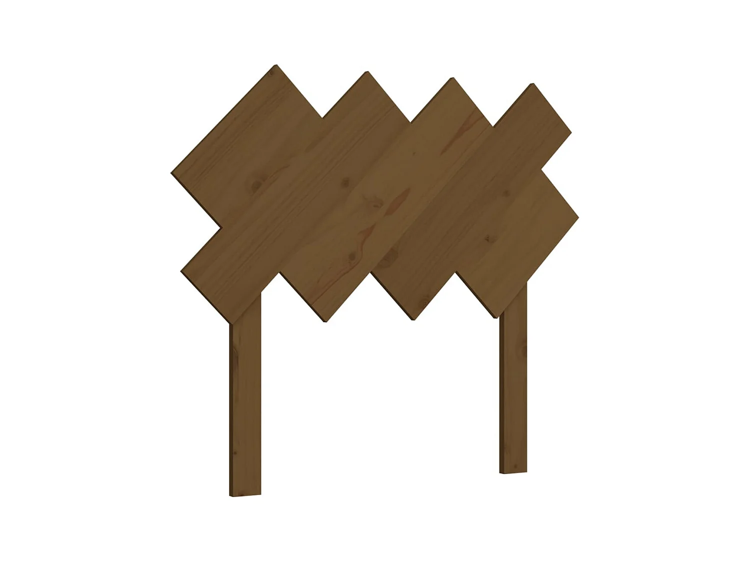 Honingbruin hoofdbord 92x3x81 cm massief grenenhout