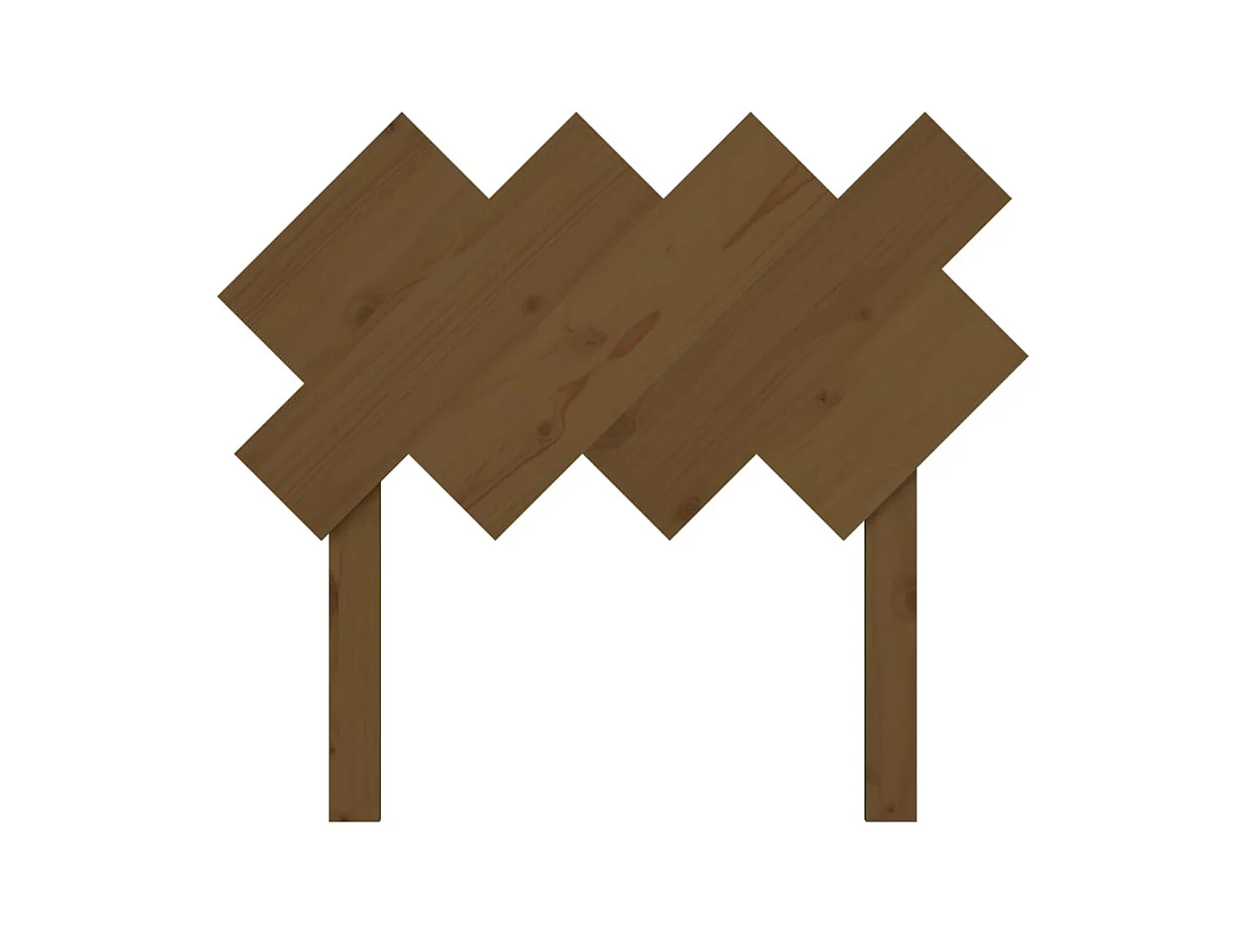 Honingbruin hoofdbord 92x3x81 cm massief grenenhout