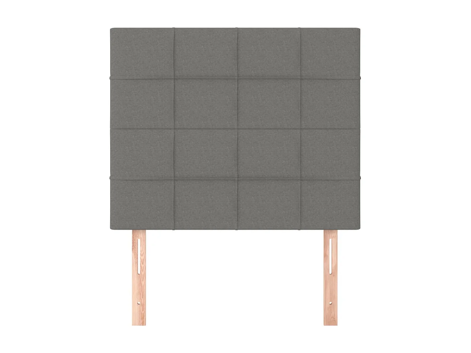 Cabeceros 2 uds Gris Oscuro 80x5x78/88 cm Tela