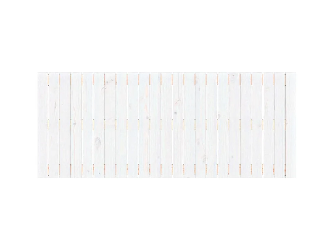 Wandhoofdbord Wit 147x3x60 cm Massief grenenhout