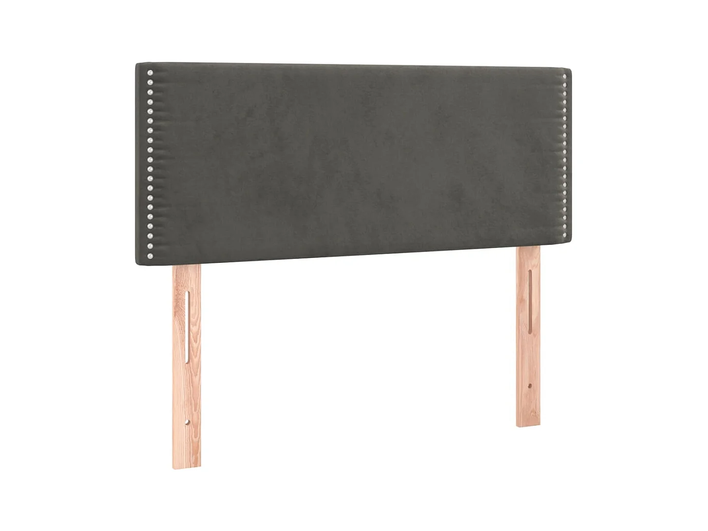 LED Hoofdbord Donkergrijs 80x5x78/88 cm Fluweel