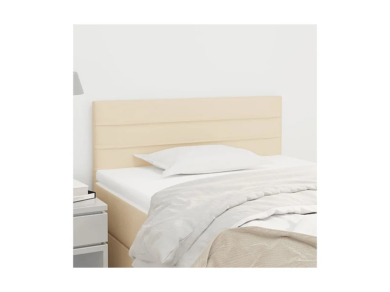 Cabecero crema 100x5x78/88 cm Tela