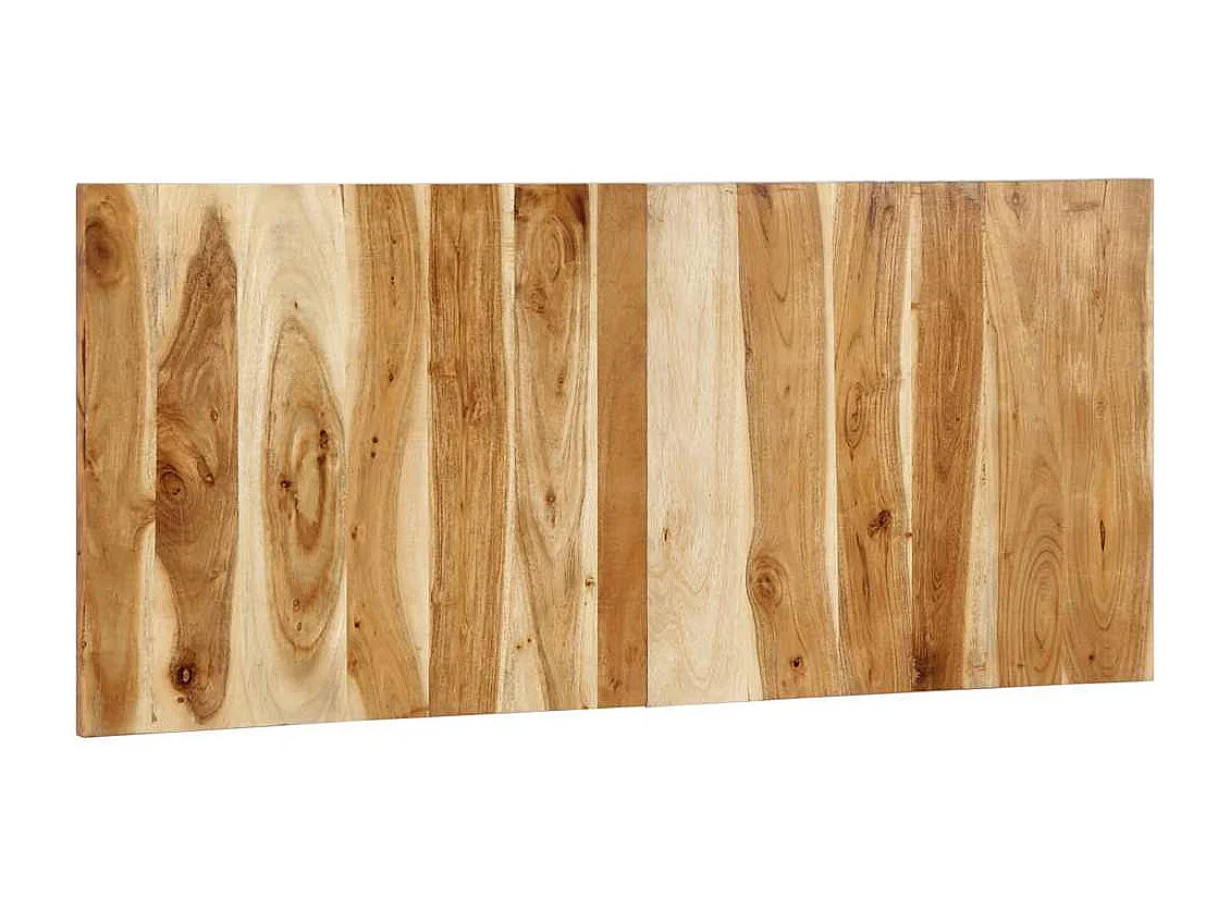 Testiera da 120 cm in legno massello di acacia
