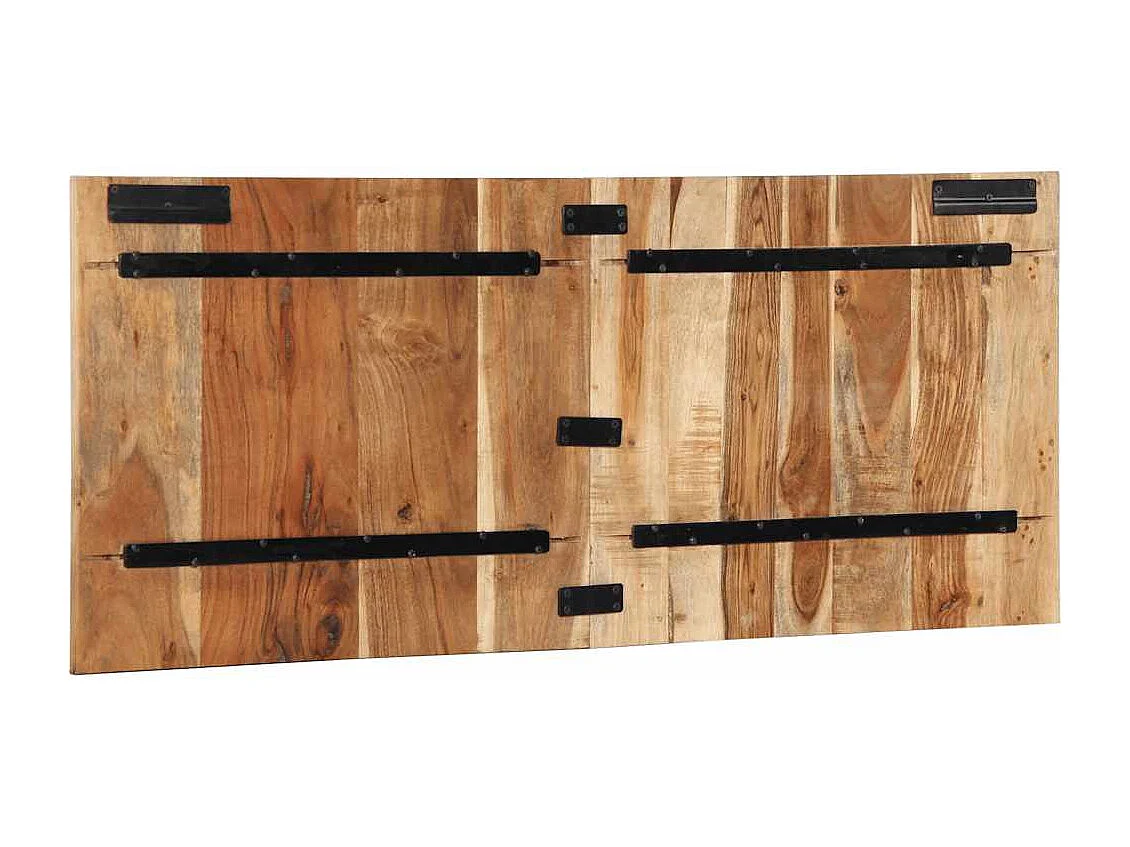 Testiera da 120 cm in legno massello di acacia