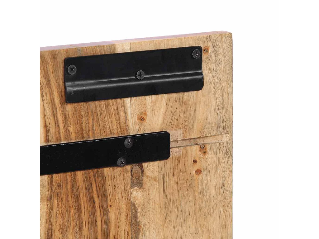 Testiera da 120 cm in legno massello di acacia