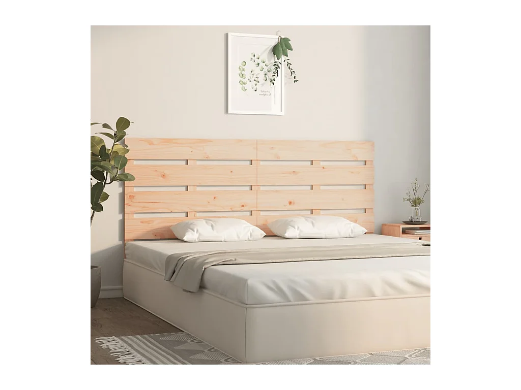 Cabecero 140x3x80 cm Madera maciza de pino