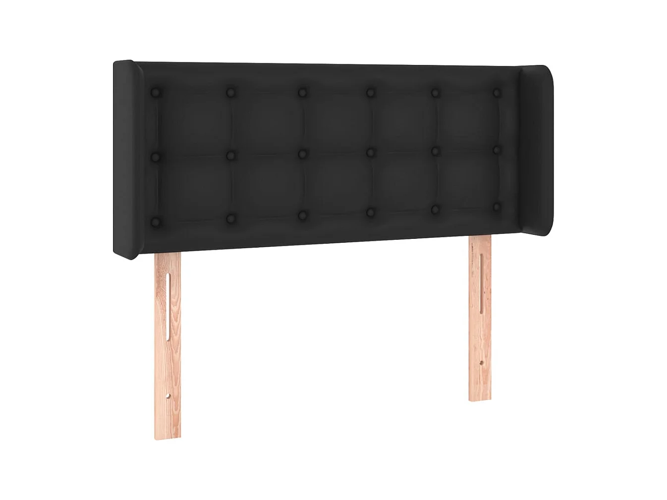 LED Hoofdbord Zwart 93x16x78/88 cm Kunstleer