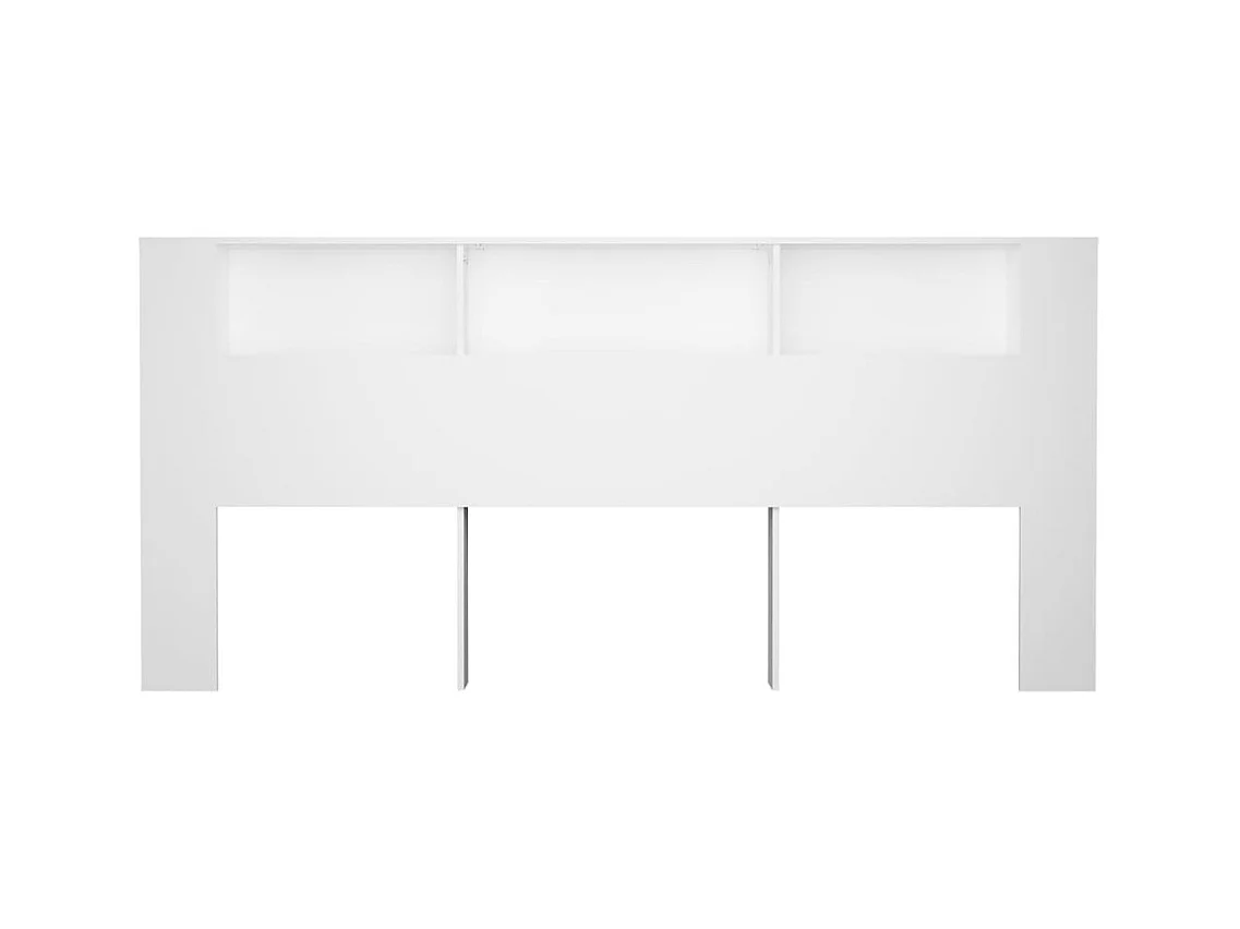 Witte hoofdeindekast 220x18,5x104,5 cm