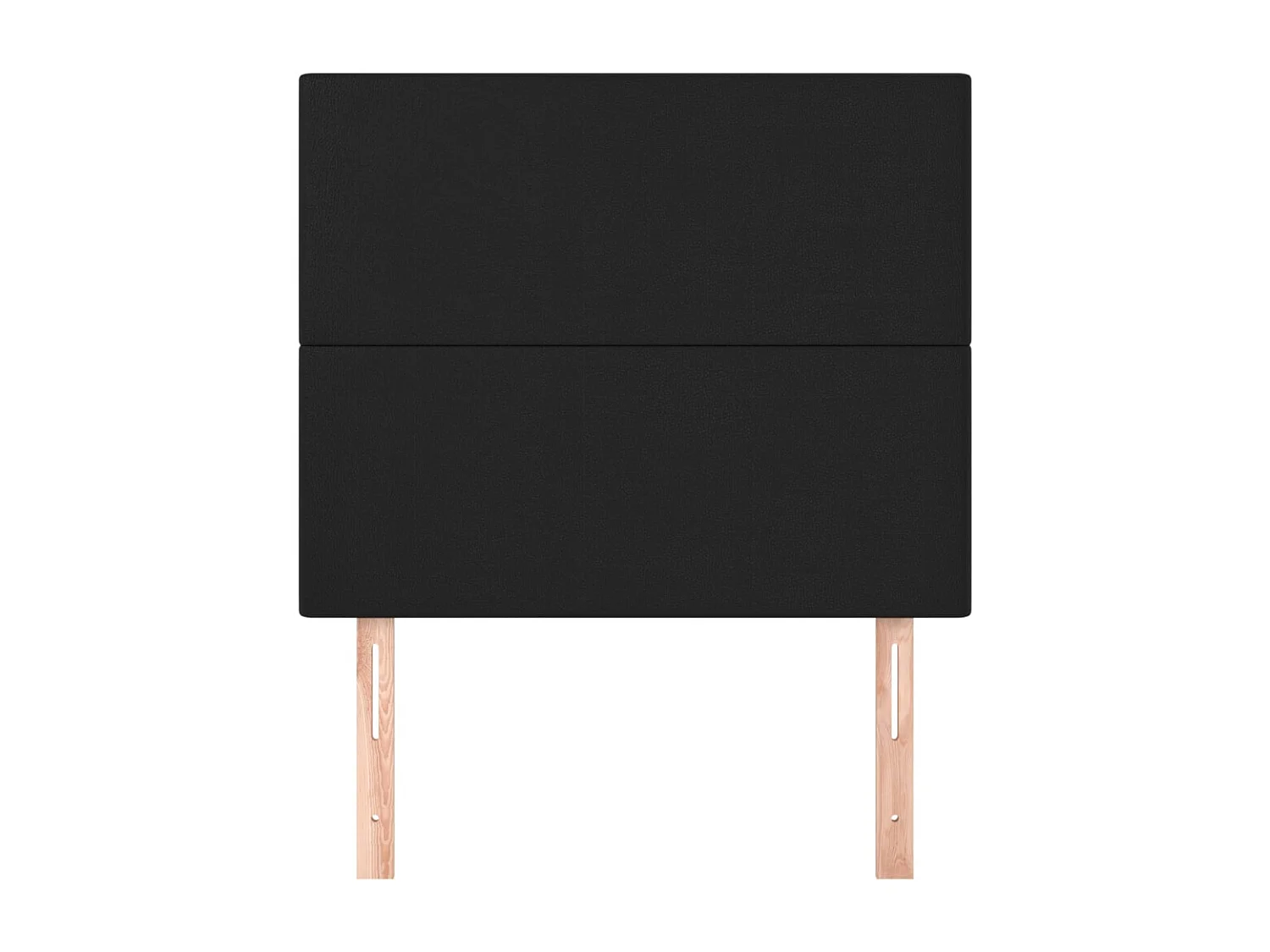 Testiere 2 pz Nero 80x5x78/88 cm Similpelle