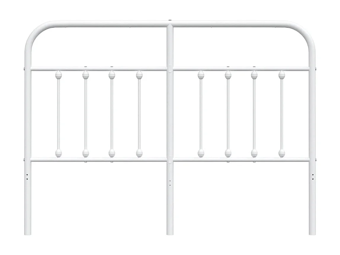 Tête de lit métal blanc 140 cm