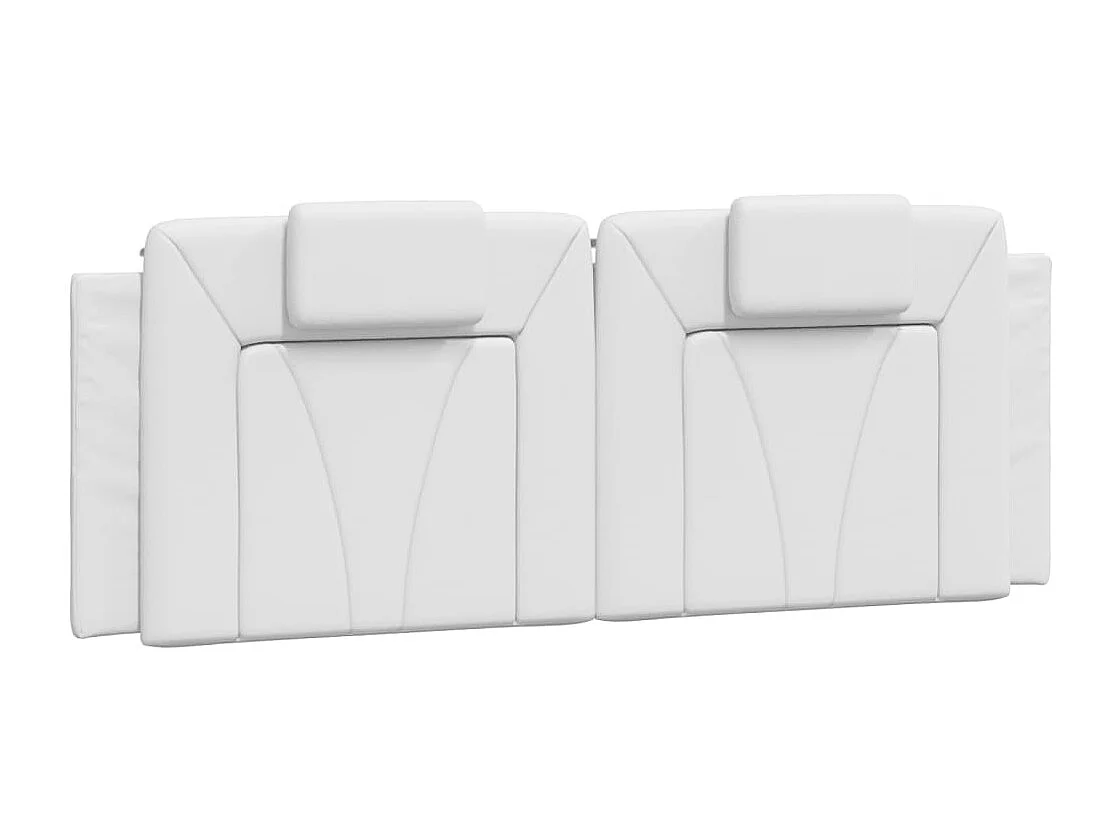 Cuscino testiera bianco 120 cm in similpelle