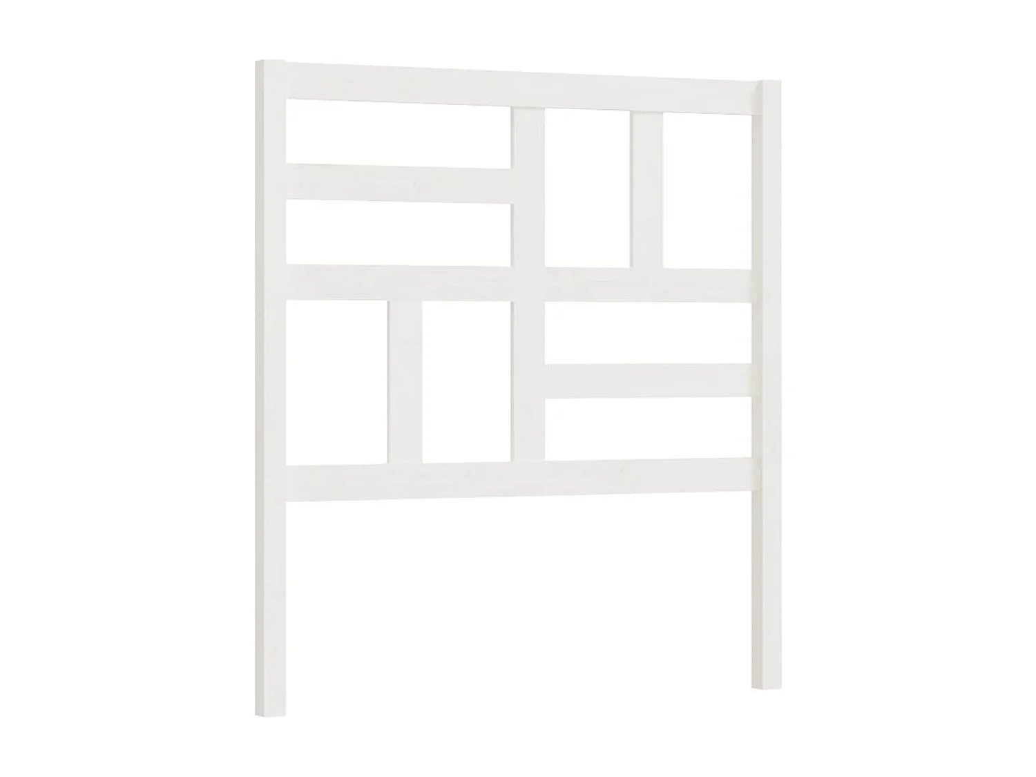 Cabecero blanco 106x4x104 cm Madera maciza de pino