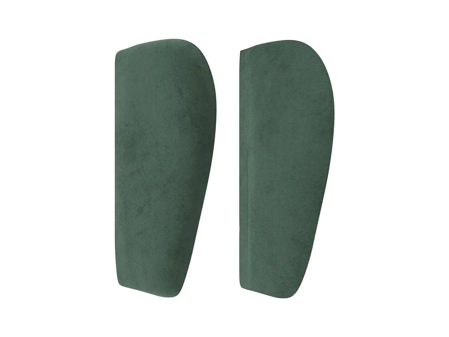 Hoofdbord met vleugels Donkergroen 163x23x78/88 cm Fluweel