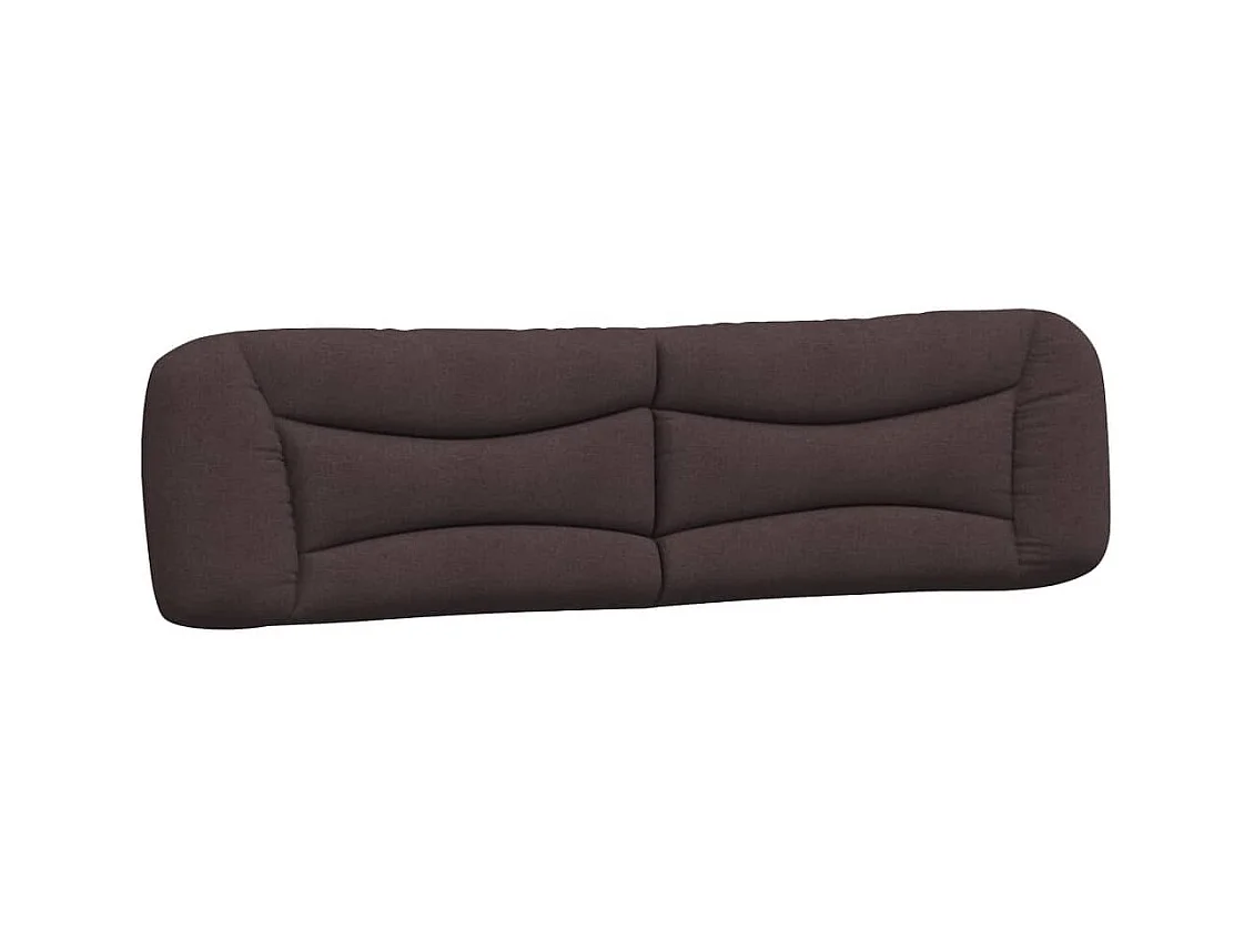 Donkerbruin hoofdbordkussen 200 cm stof