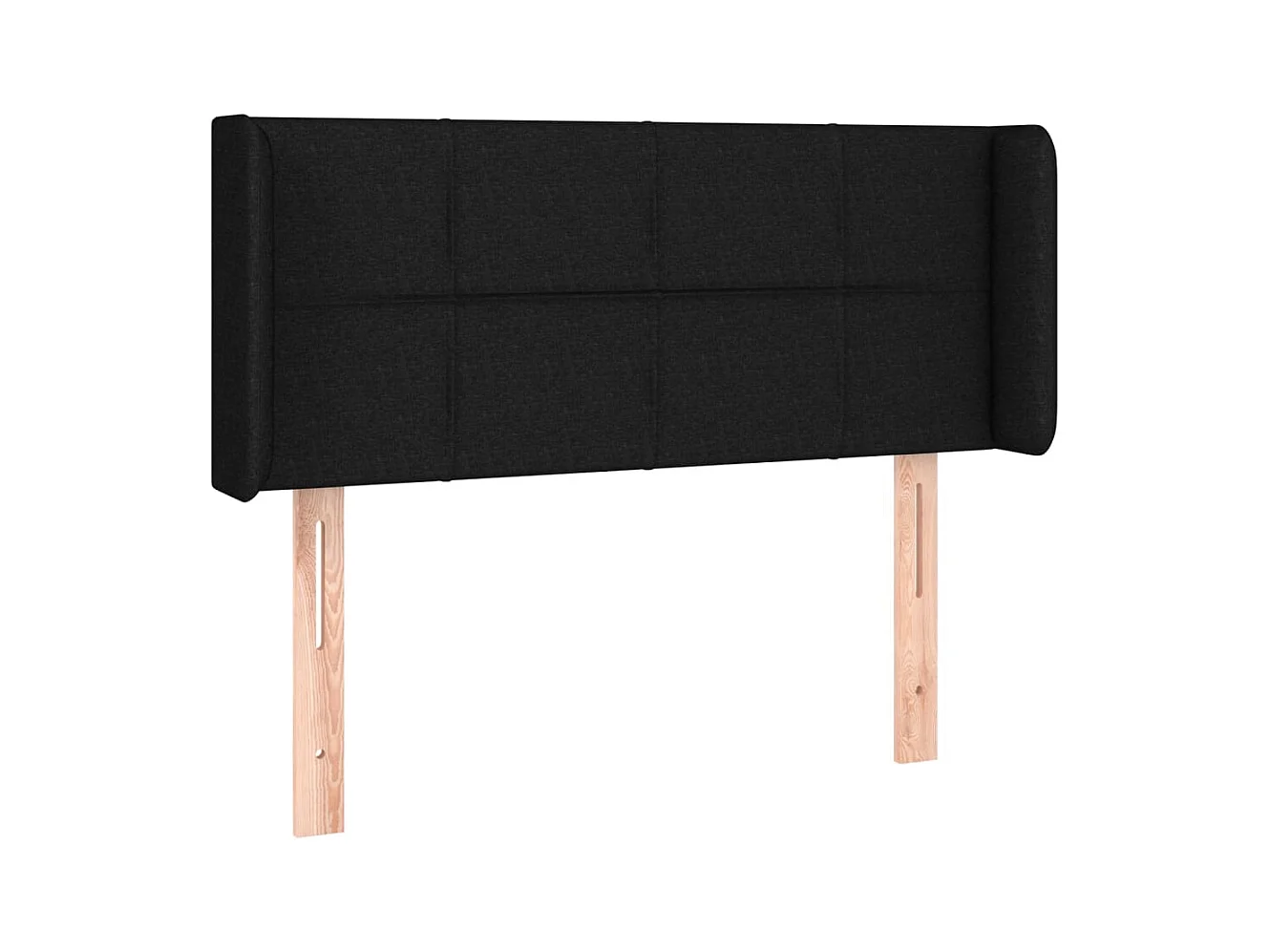 Tête de lit à LED Noir 83x16x78/88 cm Tissu