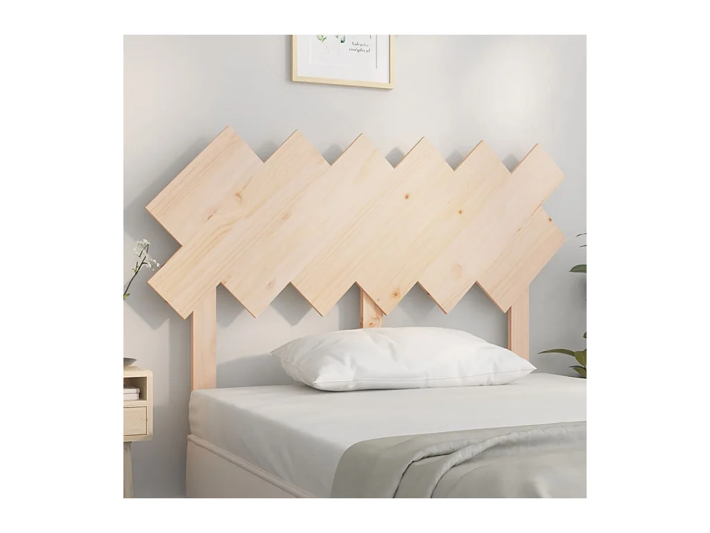 Hoofdbord 122,5x3x80,5 cm Massief grenenhout