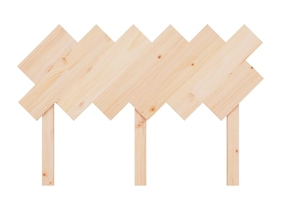 Hoofdbord 122,5x3x80,5 cm Massief grenenhout