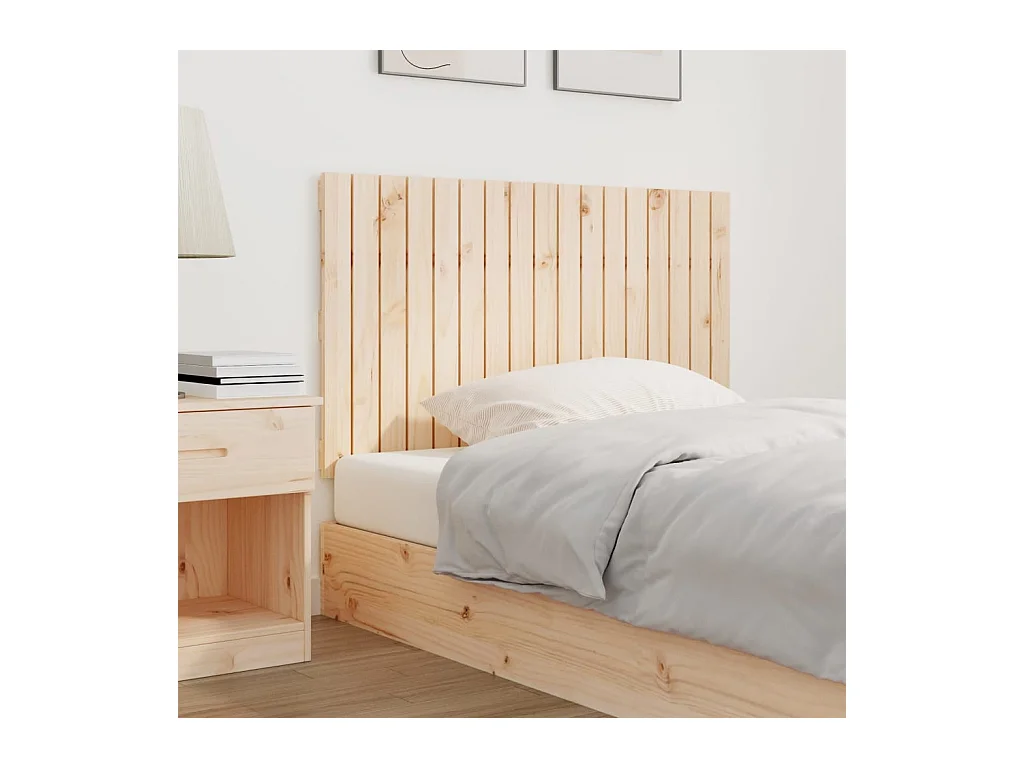 Cabecero de pared 108x3x60 cm Madera maciza de pino