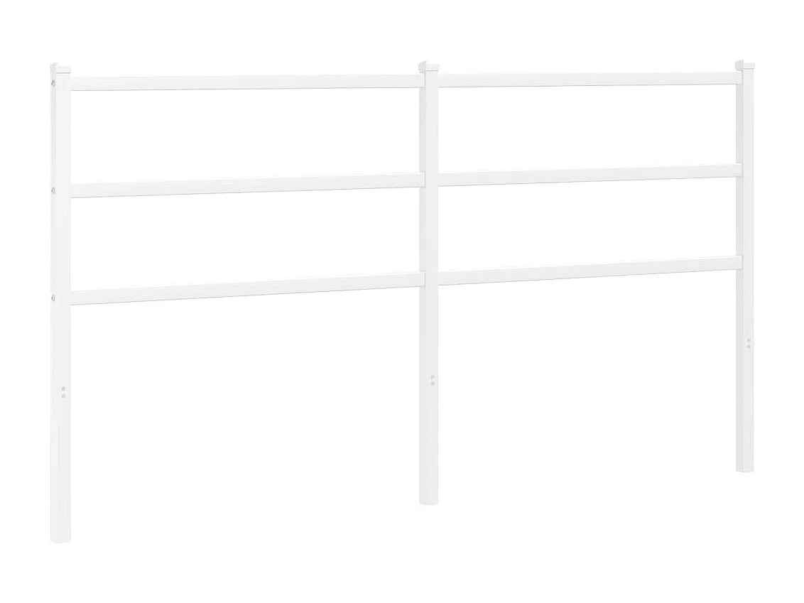 Tête de lit métal blanc 160 cm