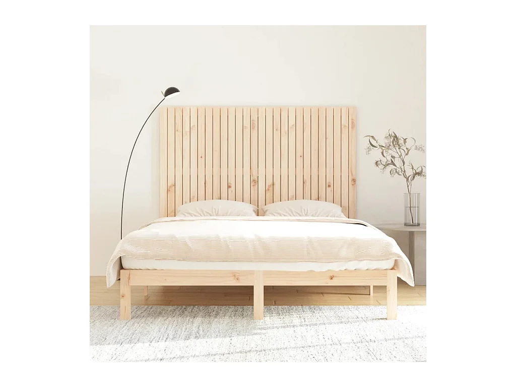 Wandhoofdbord 166x3x110 cm Massief grenenhout