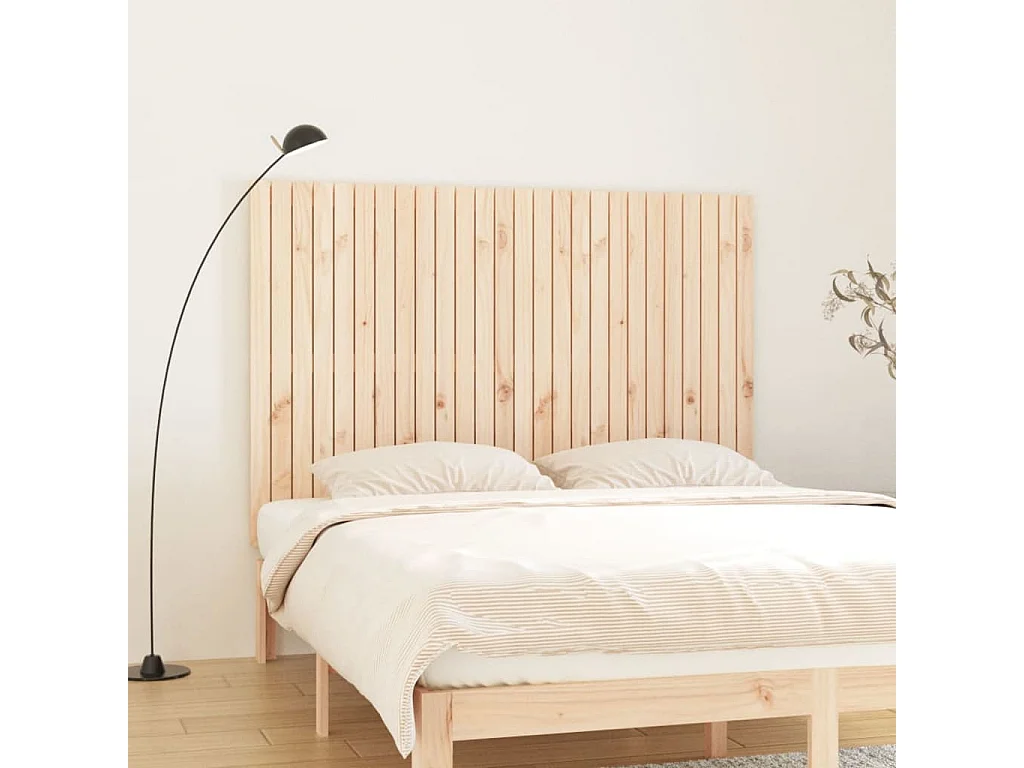Tête de lit murale 166x3x110 cm Bois massif de pin