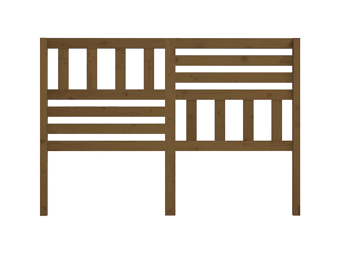 Testiera Marrone Miele 156x4x100 cm Legno di Pino Massiccio