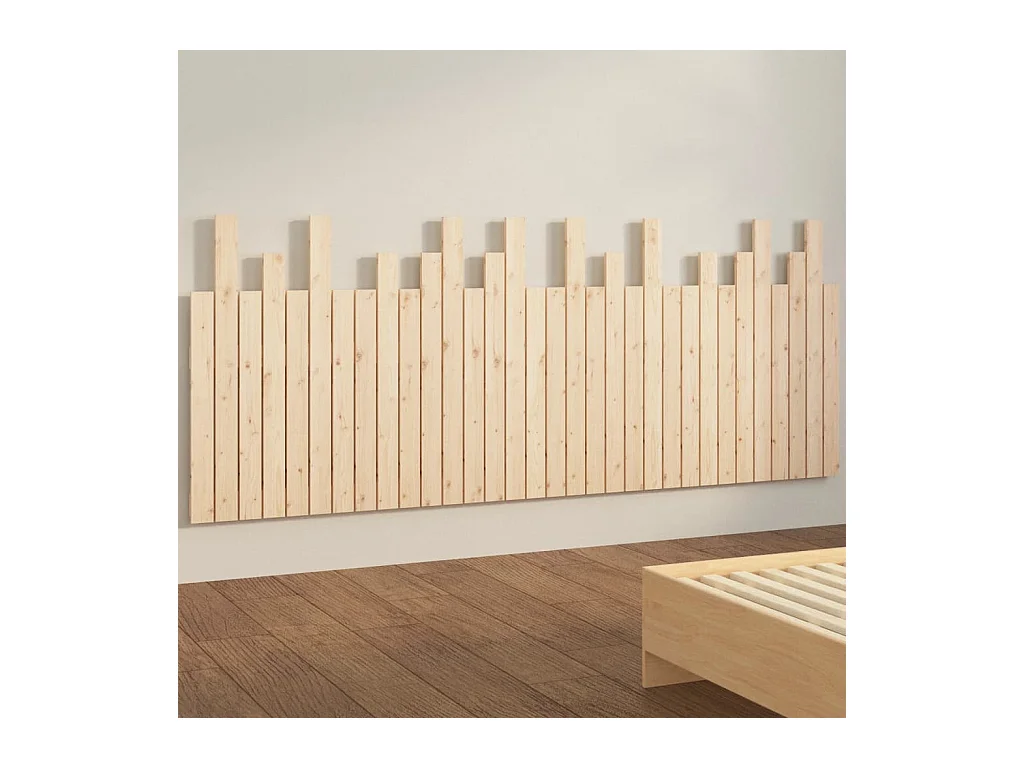 Wandhoofdbord 204x3x80 cm Massief grenenhout