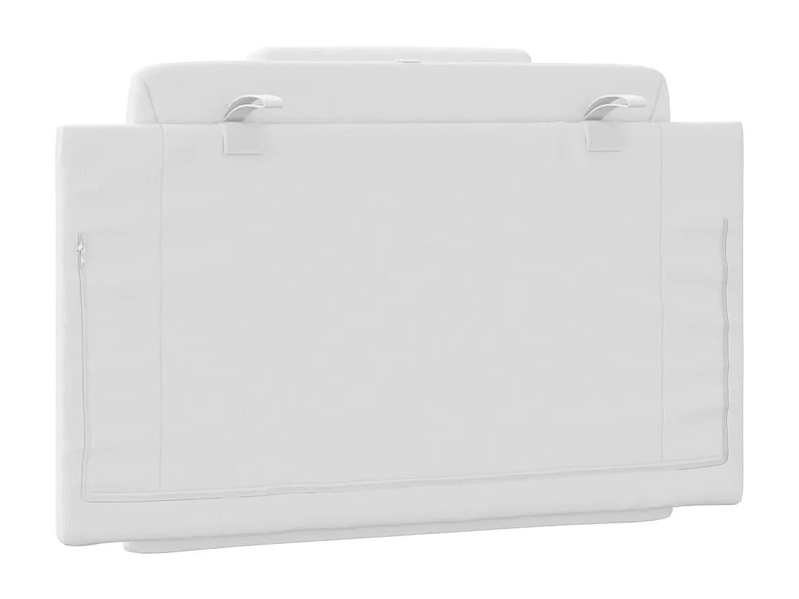 Cuscino testiera bianco 80 cm in similpelle