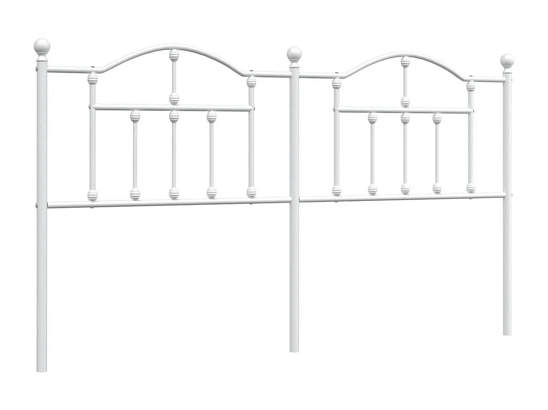 Tête de lit métal blanc 180 cm