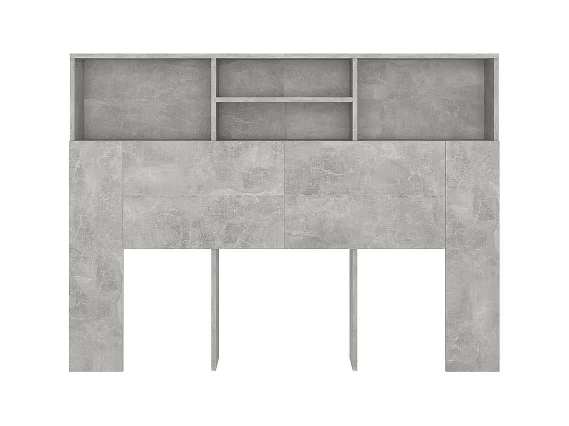 Betongrijs hoofdeindekast 140x19x103,5 cm