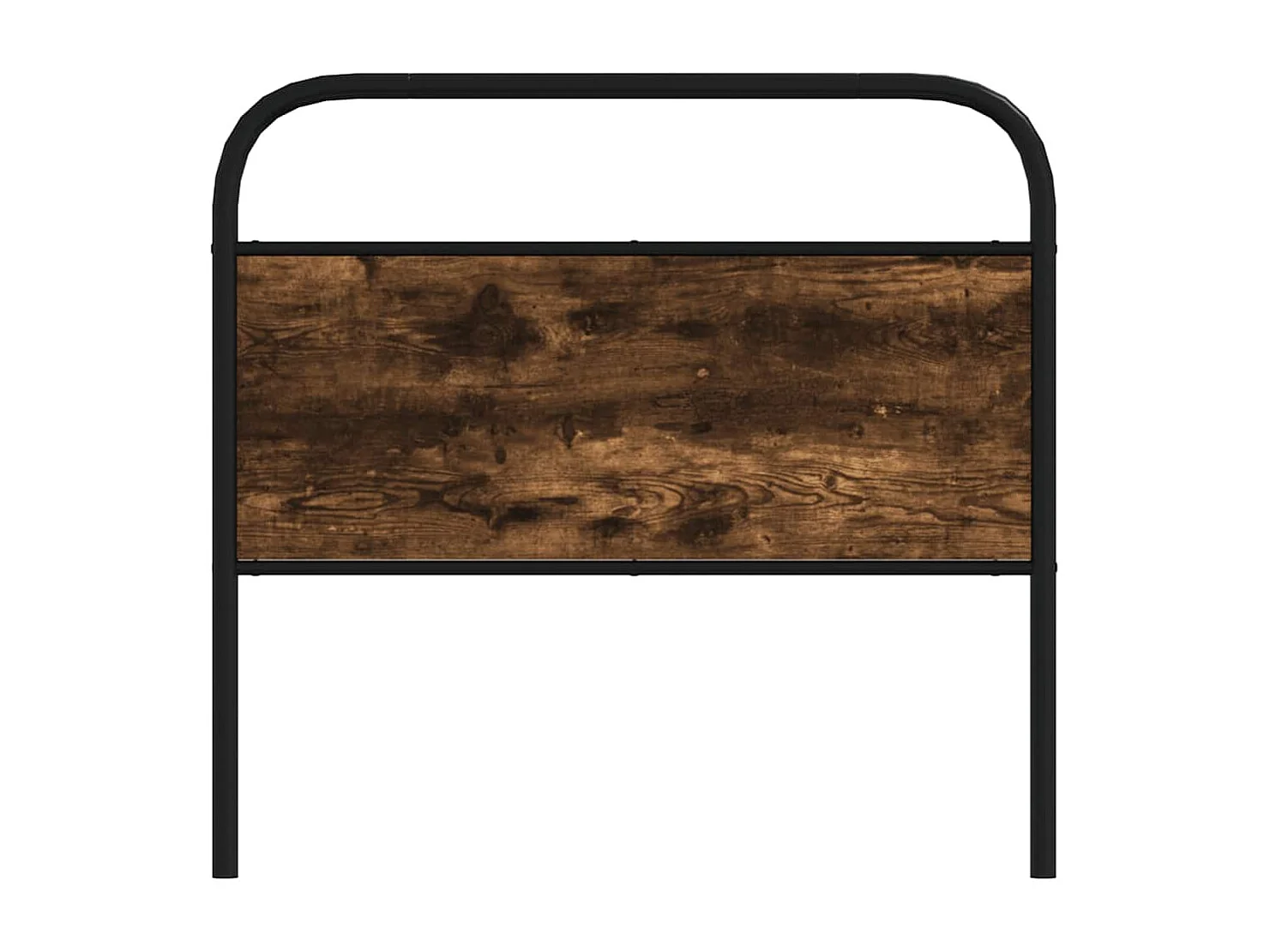 Cabecero roble ahumado 90 cm acero y madera contrachapada