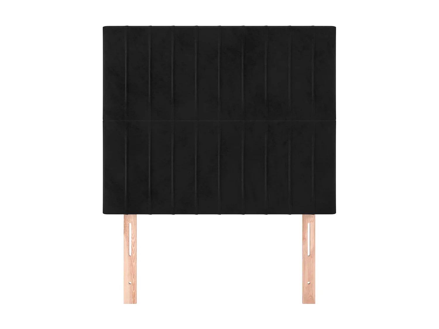Têtes de lit 2 pcs Noir 100x5x78/88 cm Velours