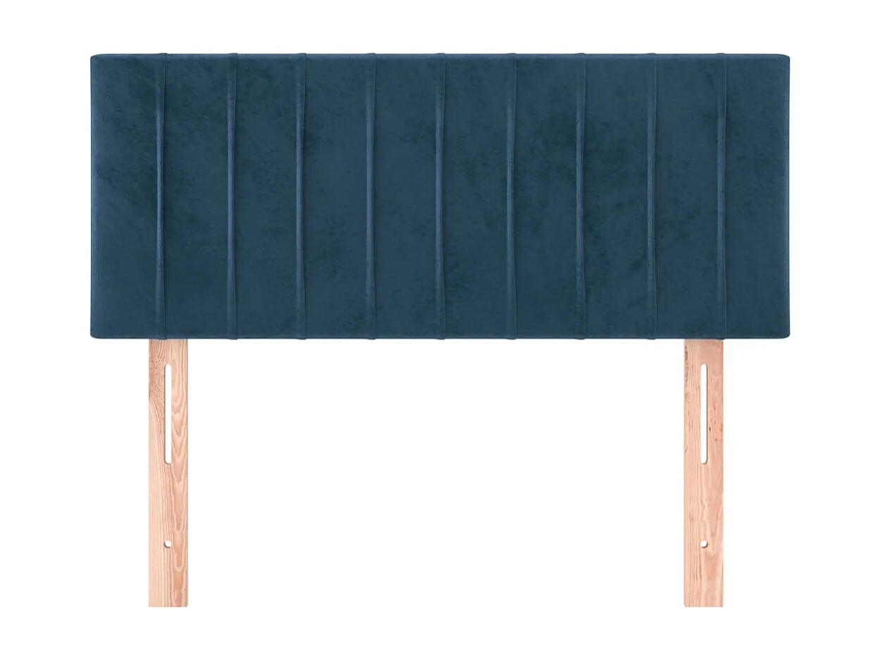 Testiera Blu Scuro 100x5x78/88 cm Velluto