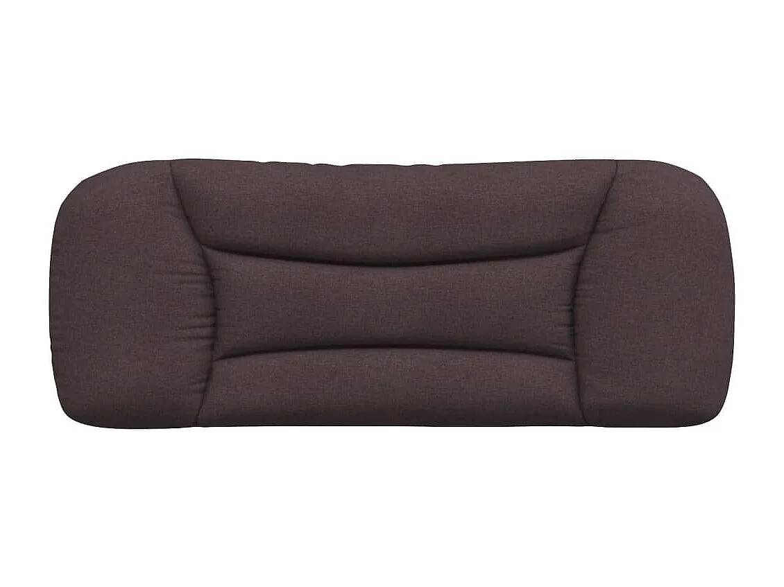 Donkerbruin hoofdbordkussen 100 cm stof