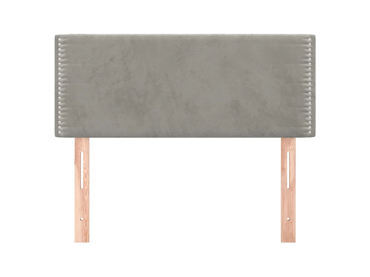 Cabecero Gris Claro 100x5x78/88 cm Terciopelo