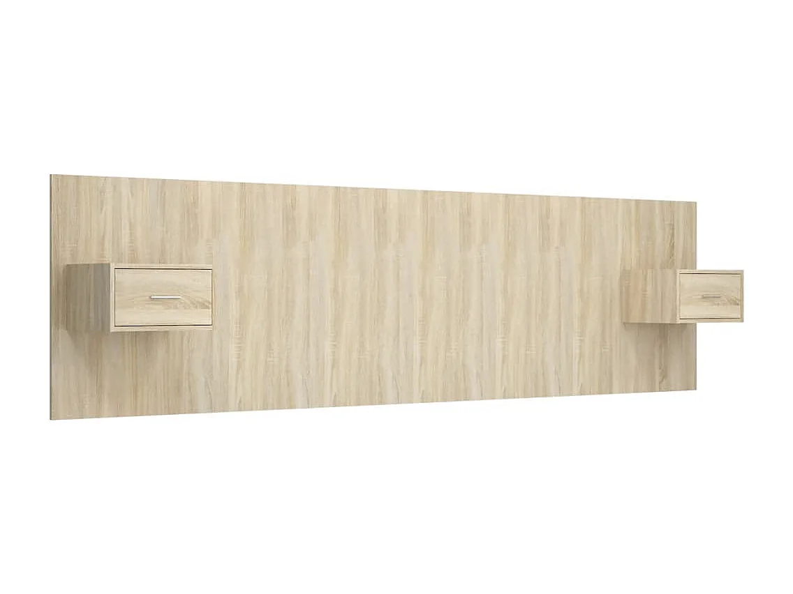 Kopfteil mit Schränken Sonoma Eiche Holzwerkstoff