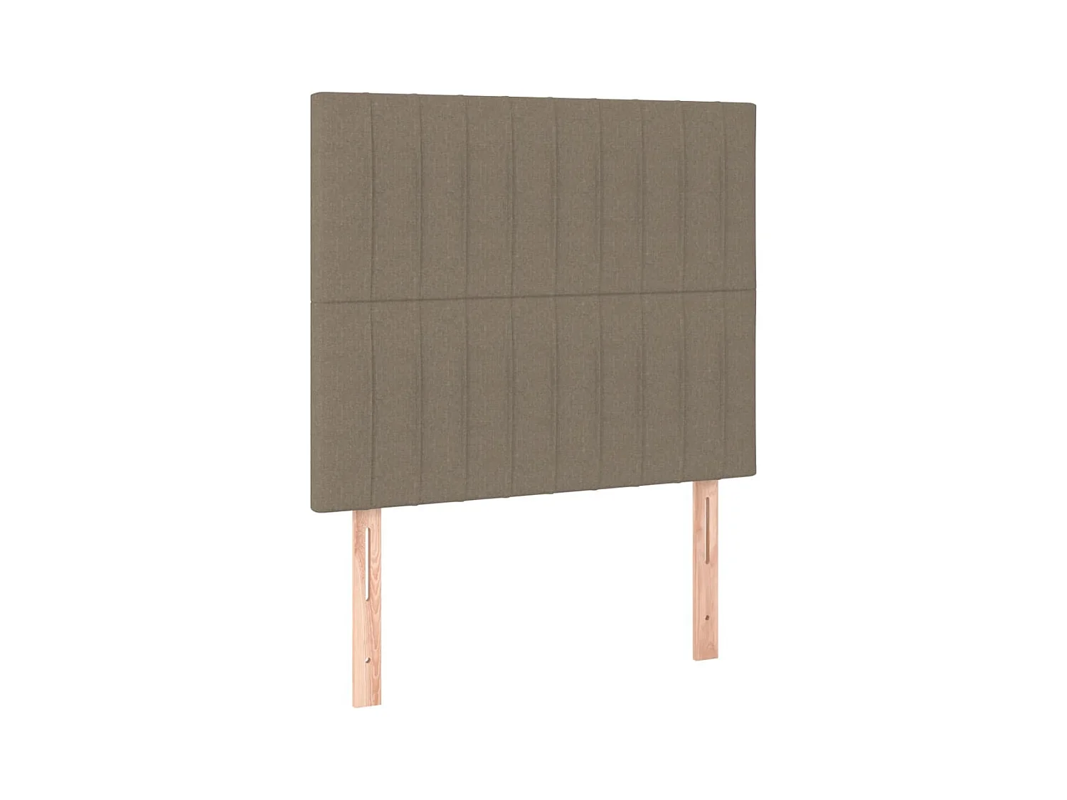 Taupe LED Hoofdbord 90x5x118/128 cm Stof
