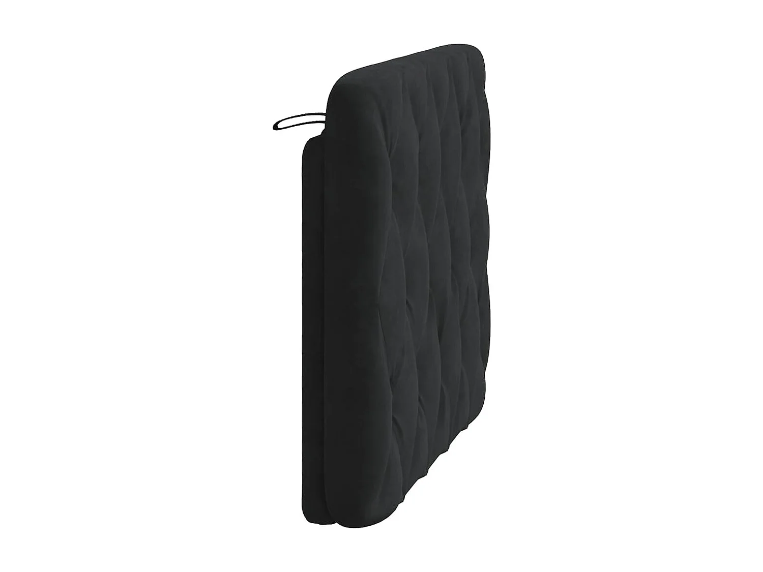 Cojín cabecero negro terciopelo 100 cm