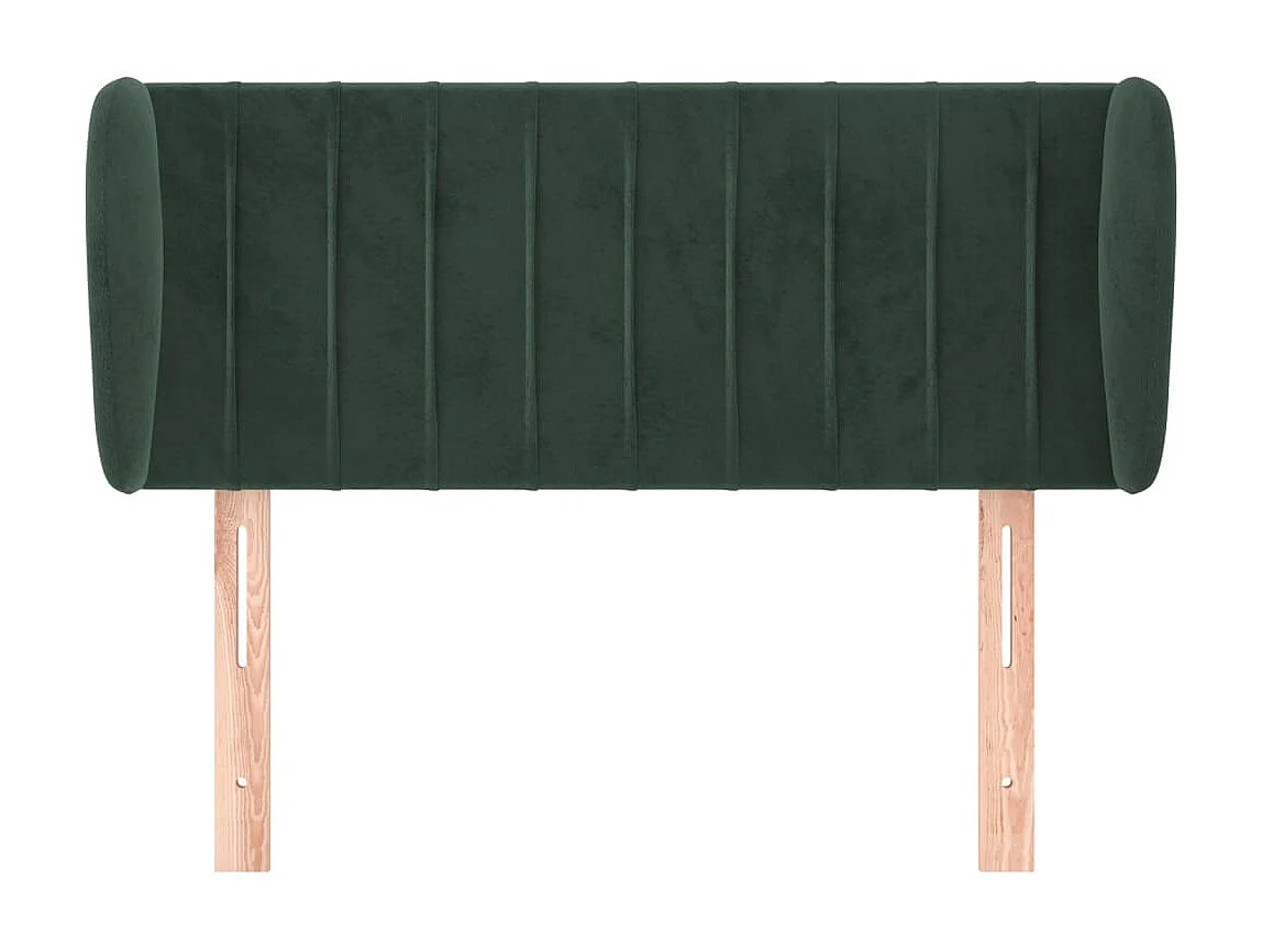 Hoofdbord met vleugels Donkergroen 83x23x78/88 cm Fluweel