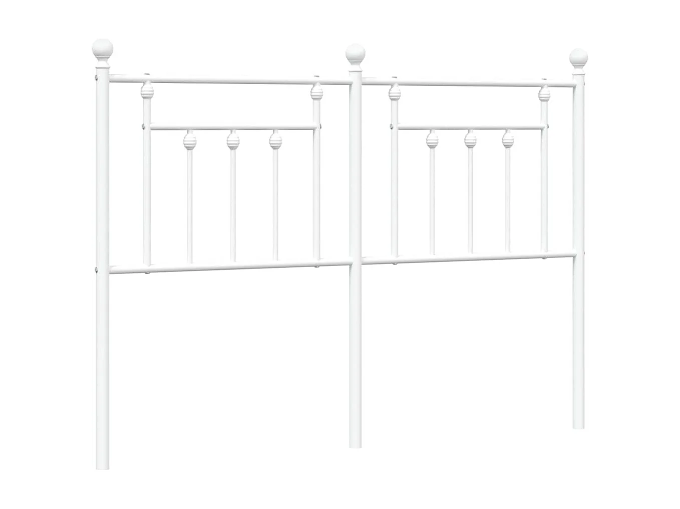 Tête de lit métal blanc 140 cm