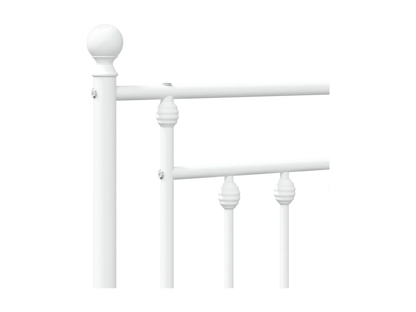 Tête de lit métal blanc 140 cm