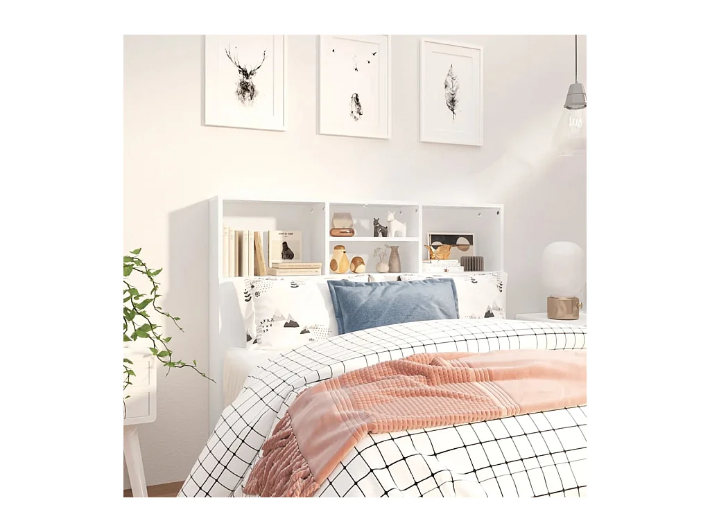 Cabecero blanco 120x19x103,5 cm