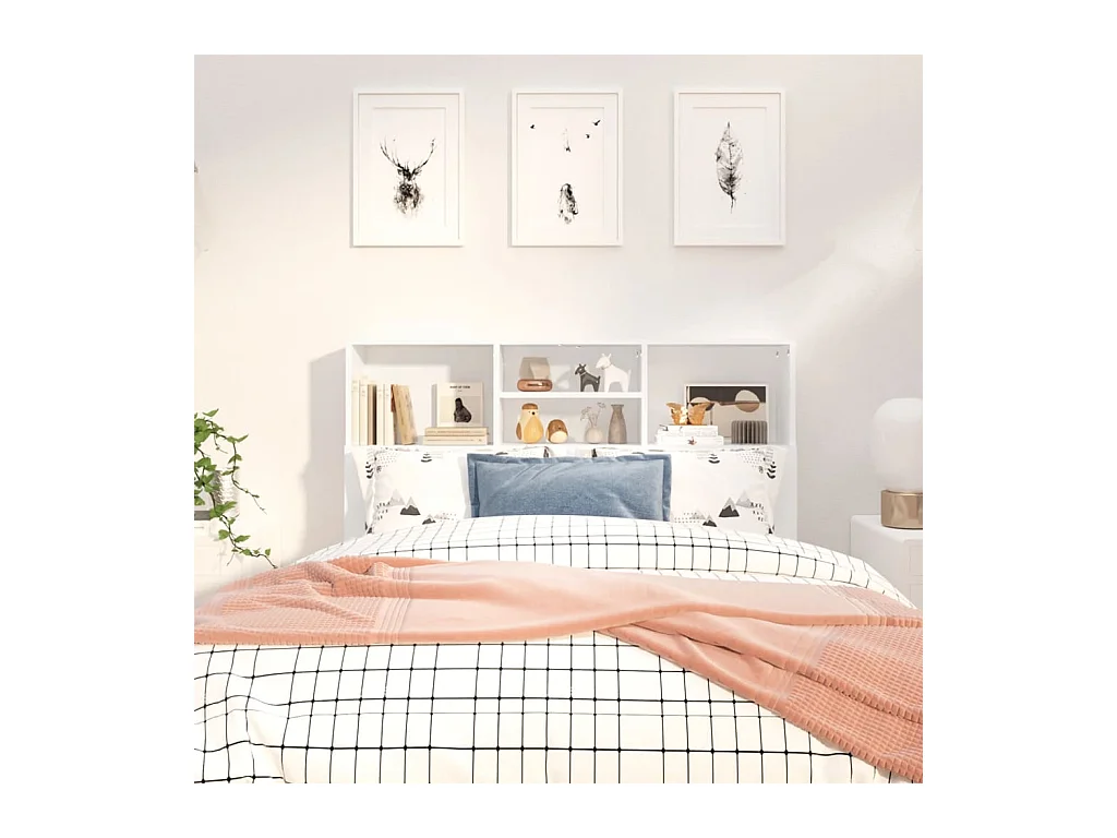 Cabecero blanco 120x19x103,5 cm