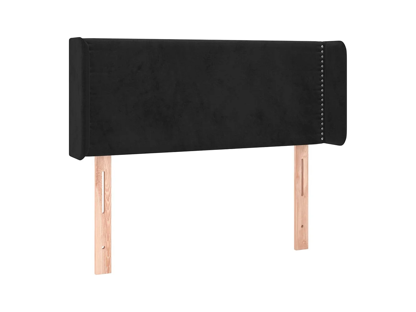 Tête de lit à LED Noir 83x16x78/88 cm Velours