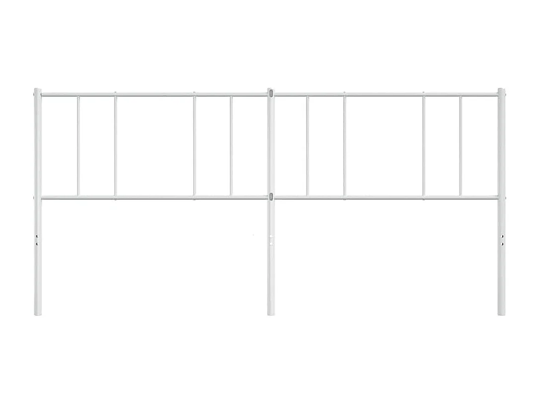 Wit metalen hoofdbord 180 cm