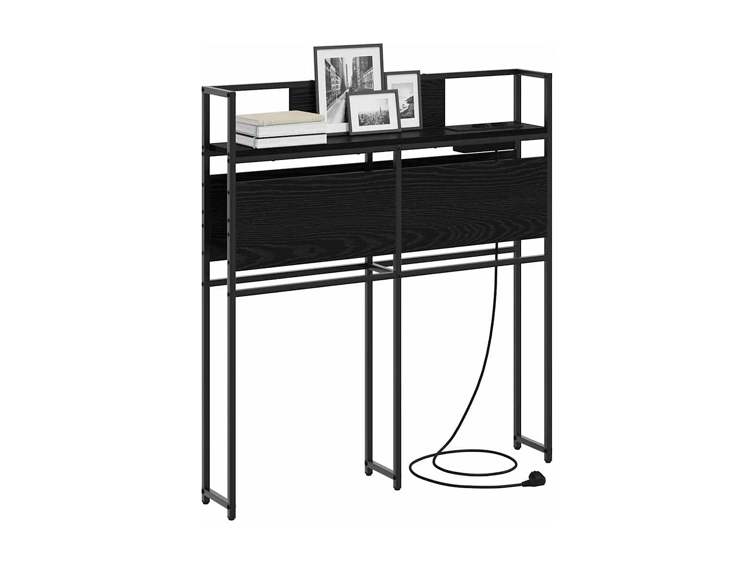 Tête de lit de rangement Chêne noir 90 cm Bois d'ingénierie