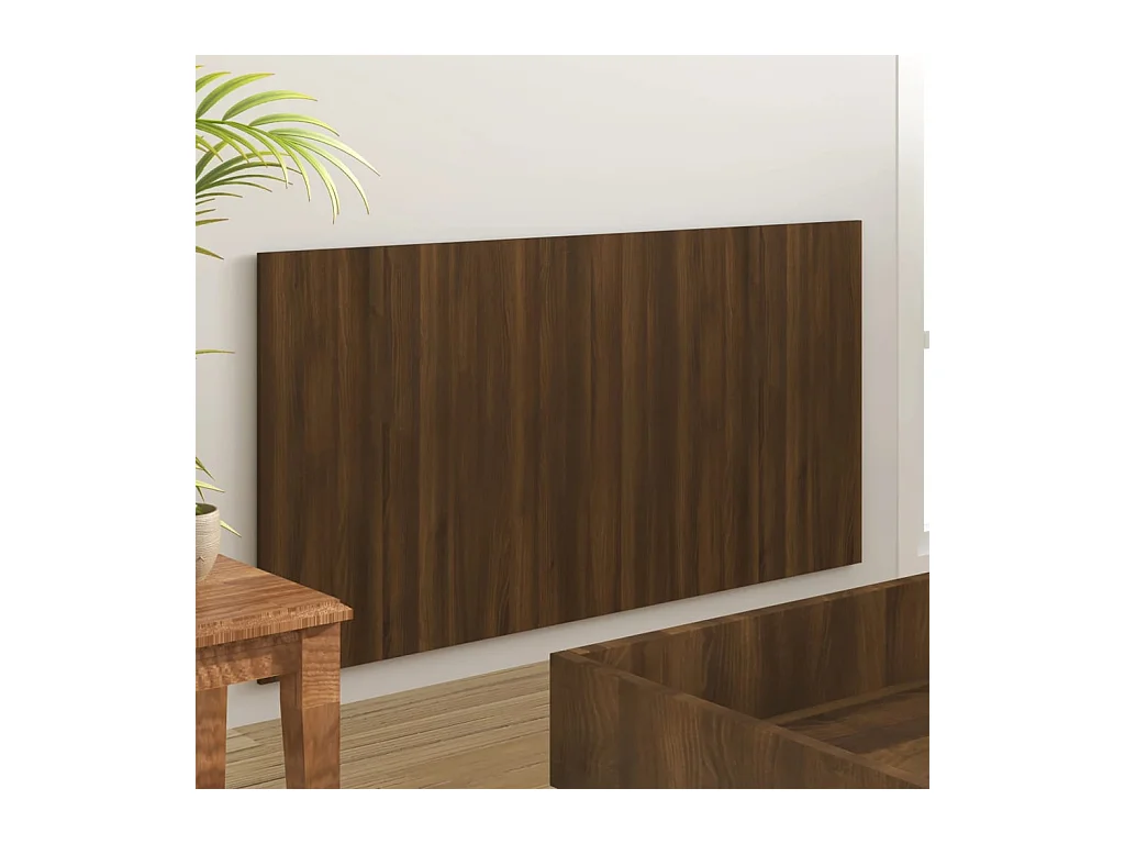 Cabecero Roble marrón 160x1,5x80 cm Madera de ingeniería